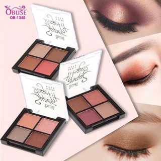 OB 1348 Obuse Eyeshadow Powder อายแชโดว์ 12 ตลับ 3 เบอร์ 01,02,03