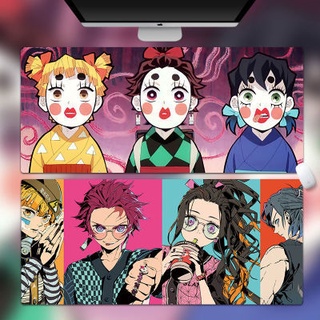 🔥⚡💥แผ่นรองเมาส์ 80x30cm Kimetsu no Yaiba ลายAnime ดาบพิฆาตอสูร แผ่นรองเมาส์เกมมิ่ง