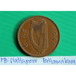 1964 ไอซ์แลนด์ One Penny - Irish Harp