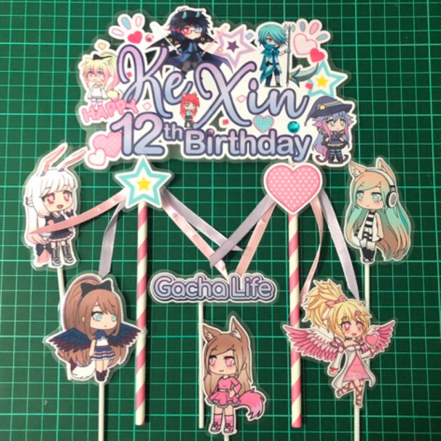 ชุดท็อปเปอร์เค้ก Gacha Life
