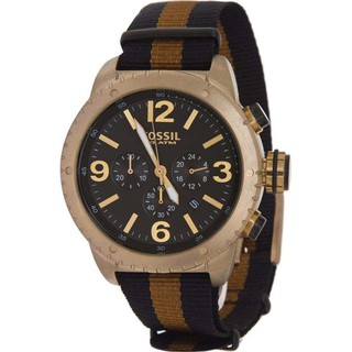 Fossil Mens Black Strap DE5006-Brown