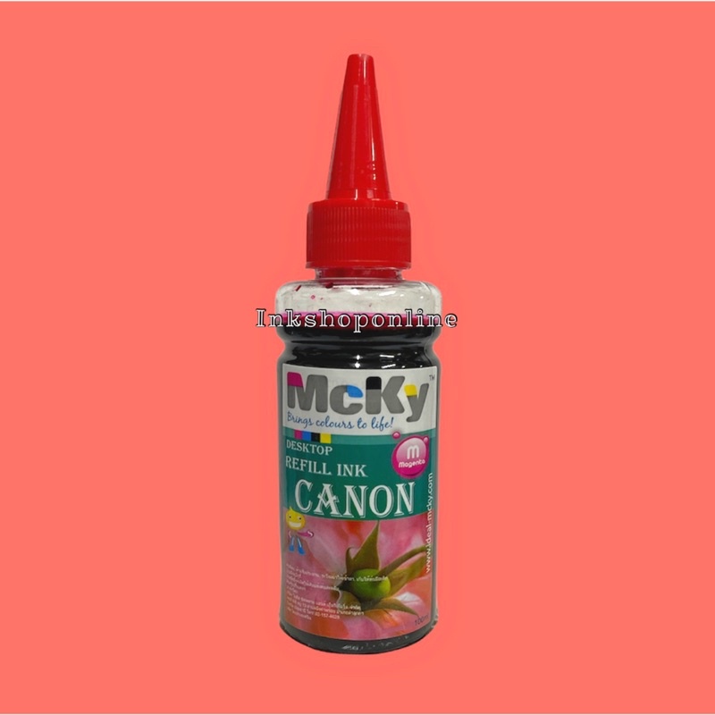 MCKY CANON  หมึกเติม แคนนอน ขนาด 100 ml. หมึก สำหรับ ปริ้นเตอร์ CANON   MP287 IP2770 E410 E480 E510 MG3170