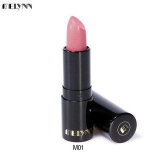 Melynn Stunning Party Matte Velvet Lipstick ลิปสติก เนื้อแมท สีชมพูตุ่น ทาได้ทุกวัน M01 Racy Nude 1แท่ง