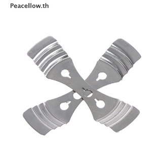 【Peacellow】อุปกรณ์ไส้เทียนโลหะ สีเงิน DIY 2 ชิ้น