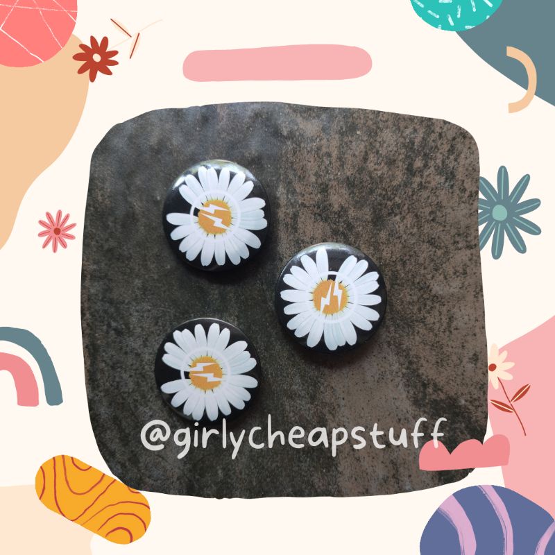 KPOP Bigbang GD G-Dragon peaceminusone เข็มกลัดดอกไม้เดซี่