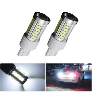 Hw หลอดไฟเบรกท้ายรถยนต์ LED T20 7443 5630 5730 33SMD DRL 1 ชิ้น