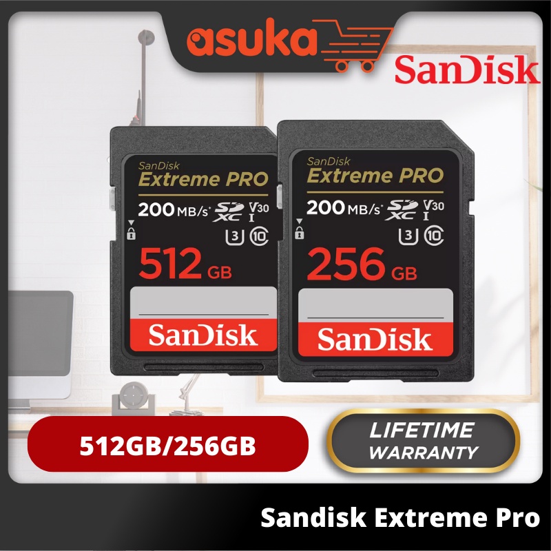 Sandisk🌹 Extreme Pro 256GB / 512GB (SDXXD-256G-GN4IN/SDXXD-512G-GN4IN
