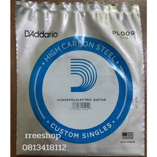 สายกีตาร์ (แบบแยก 1 เส้น) เบอร์ 9 ถึง 13 ได้ทั้ง กีตาร์โปร่งและกีตาร์ไฟฟ้า ราคาต่อ 1 เส้น ฟรี ปิ๊ก 3