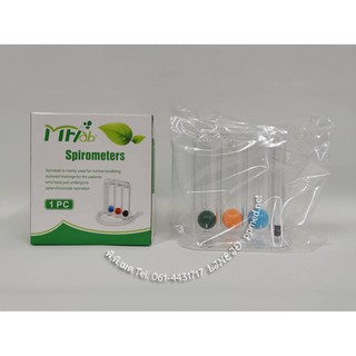 เครื่องเป่าบริหารปอด ชุดเป่าปอด  Tri-ball Incentive Spirometer