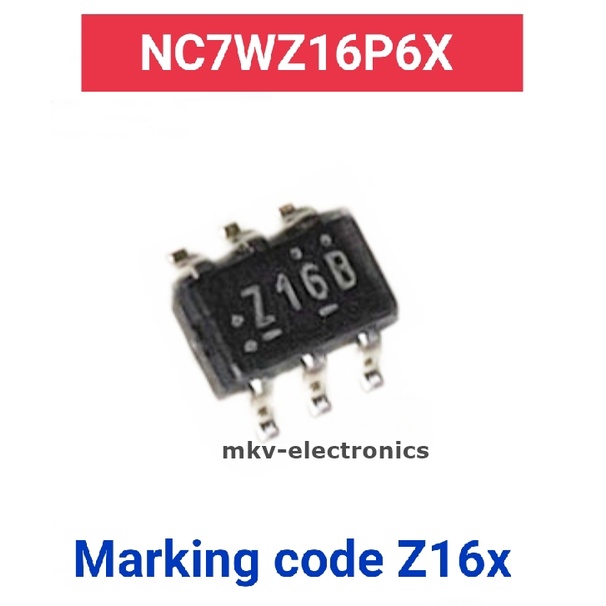 (2ตัว) NC7WZ16P6X , Marking code Z16B , Z16x , Z16 (รหัสสินค้า M02561)