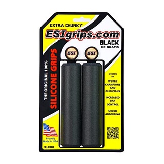 ESI Grips (เป็นด้ามจับต้น) MTB Grip Extra Chunky Grips Cesgrecbk เส้นผ่านศูนย์กลางภายนอกสีดำ 34 มม. x ยาว 130 มม