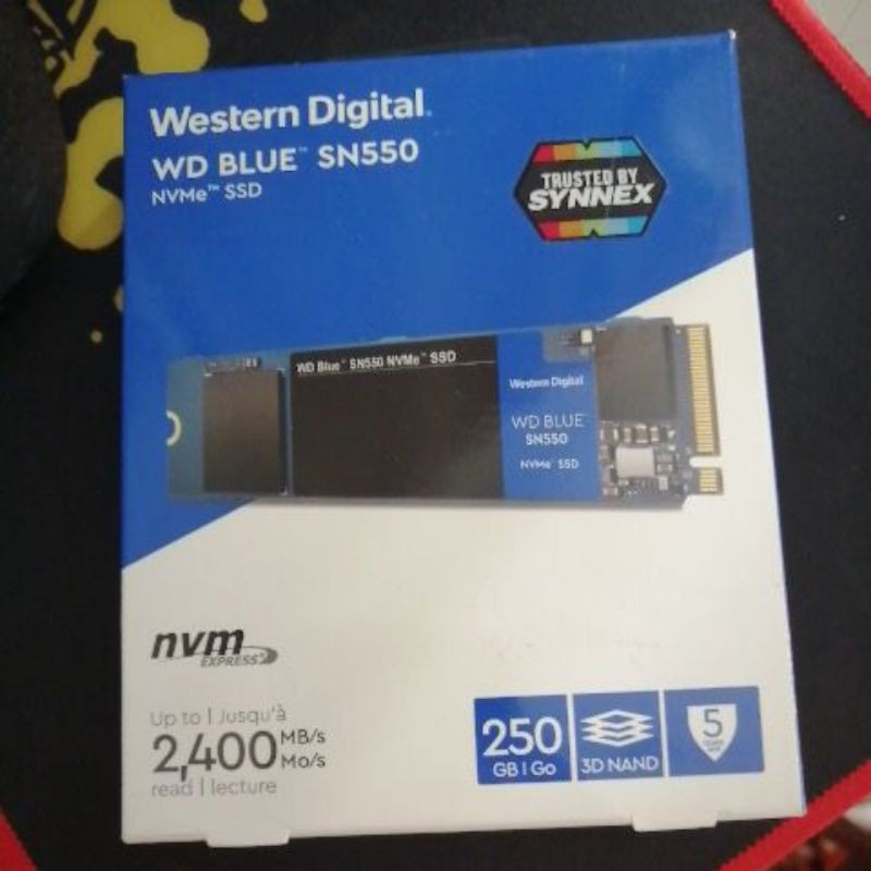 WD BLUE SN550 250GB SSD NVMe M.2 2280