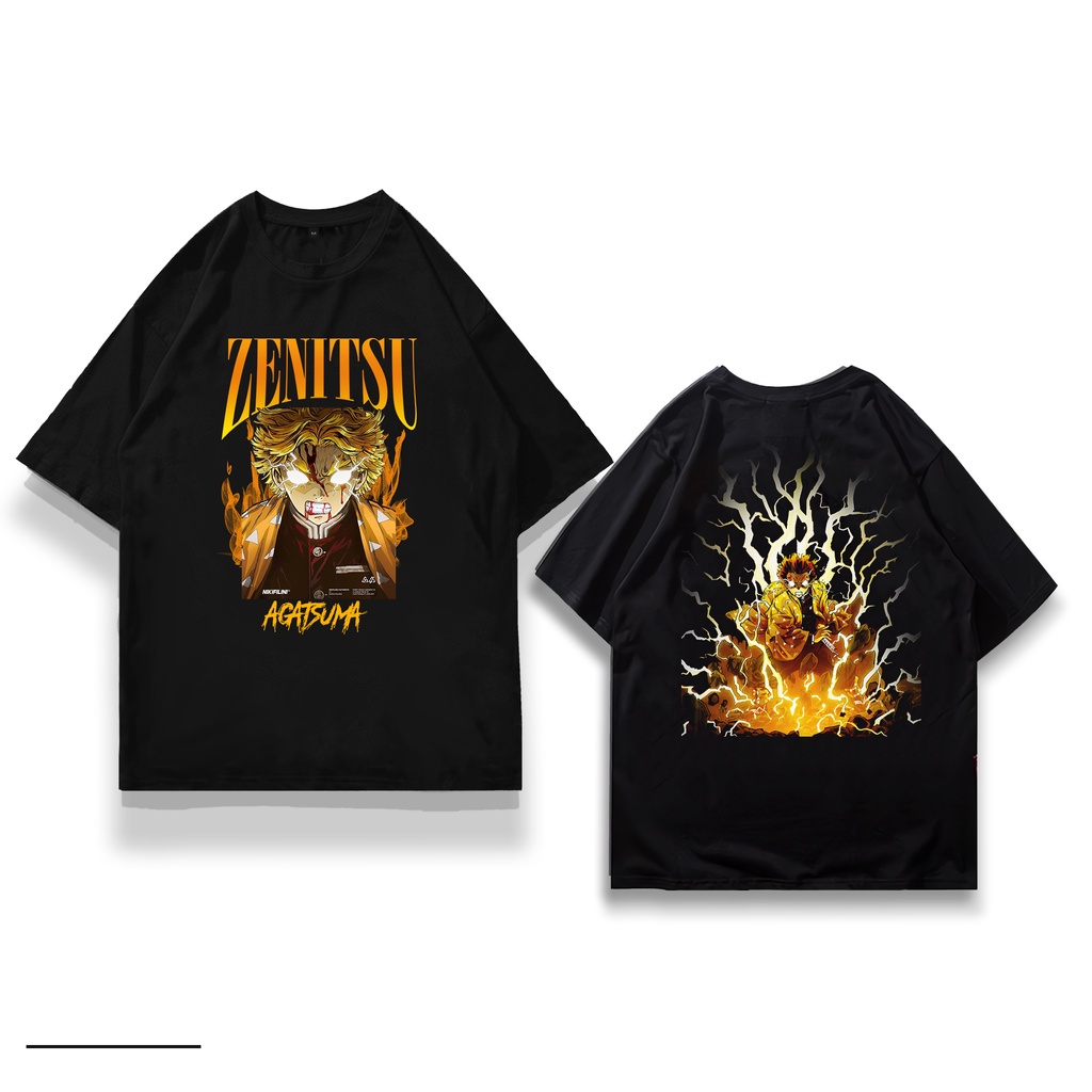 ZENITSU AGATSUMA DEMON SLAYER OVERSIZED เสื้อยืด DEMON SLAYER