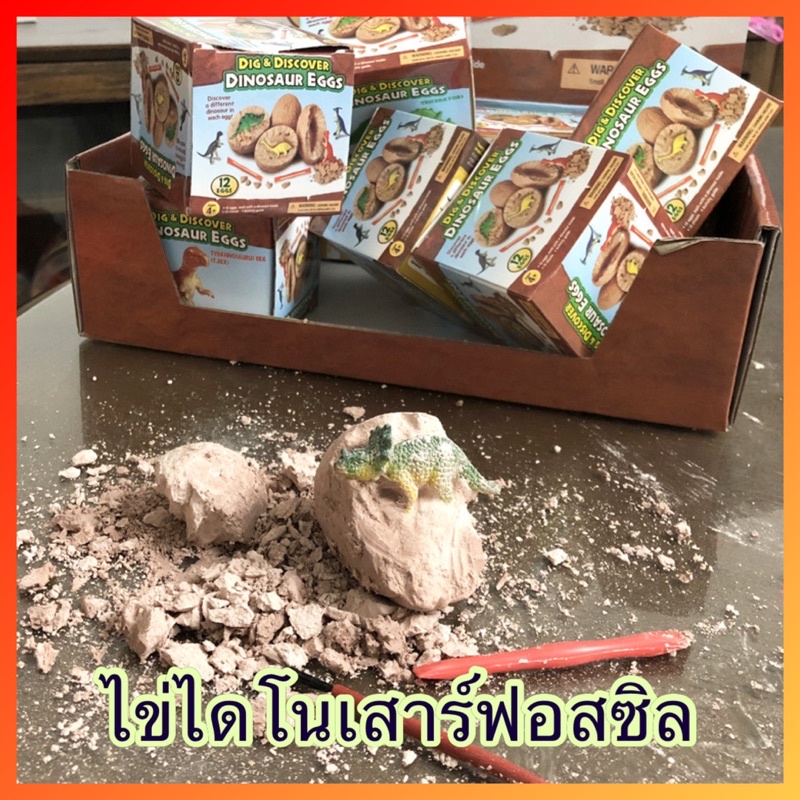 [พร้อมส่ง] ไข่ไดโนเสาร์ ไข่จำลอง ฝึกกล้ามเนื้อมัดเล็ก ค้นพบเจ้าไดโนเสาร์