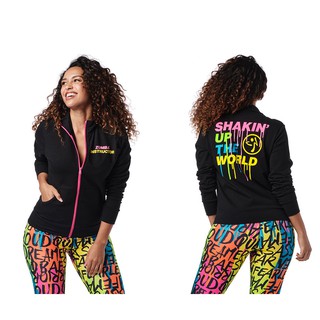 Zumba Shakin Up The World Instructor Zip-Up Jacket (เสื้อแจ็คเก็ตออกกำลังกายซุมบ้า)