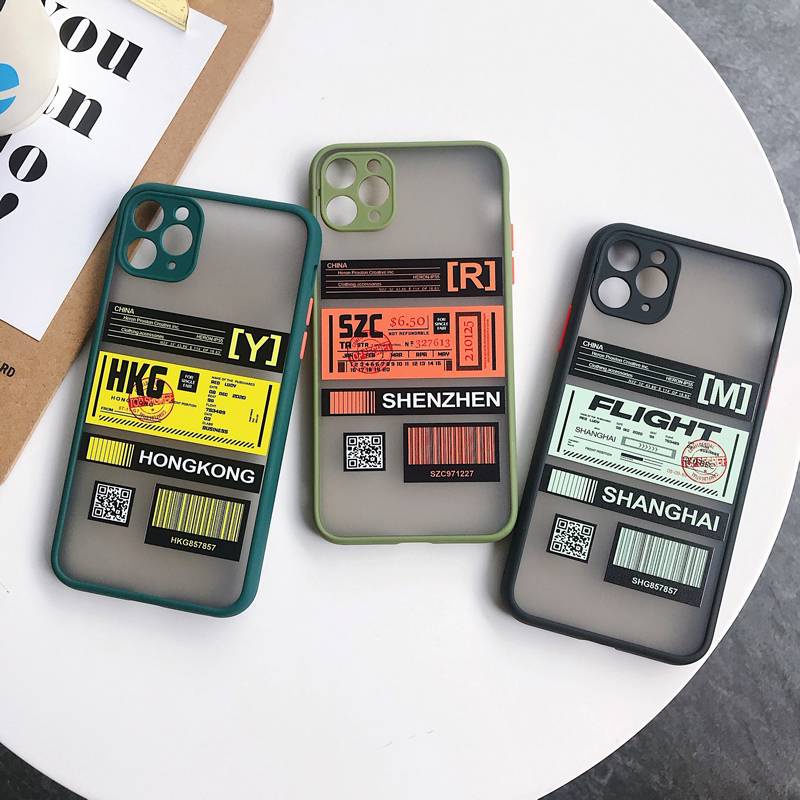 -พร้อมส่งในไทย-เคสซิลิโคน สกรีนลายAir ticket TPU นิ่ม ใช้สำหรับ11ProMax xs max xr  7plus 6plus 12pro