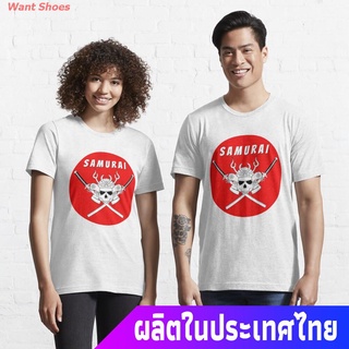 ผ้าฝ้าย 100%เสื้อยืดกีฬา Samurai T Shirt Essential T-Shirt Popular T-shirtsS-3XLS-5XL