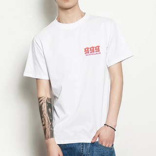 แฟชั่นเกาหลีคอกลมรูปแบบเสื้อยืดสําหรับผู้ชาย Unisex ท็อปส์ซู Tees #S-TS017 }q~