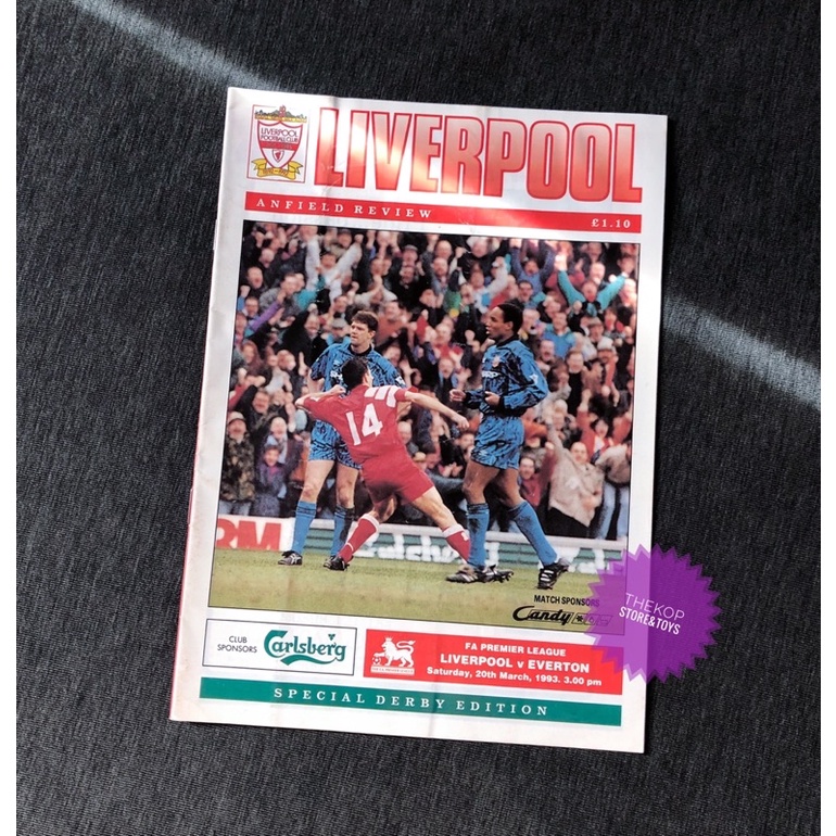 Liverpool หนังสือแมทเดย์ปี 1993. ลิเวอร์พูลพบเอเวอร์ตัน