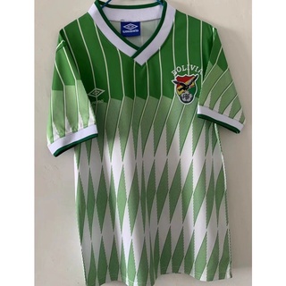 เสื้อกีฬาแขนสั้น ลายทีมชาติฟุตบอล Bolivia 1995 แนวเรโทร คุณภาพสูง ไซซ์ S-XXL