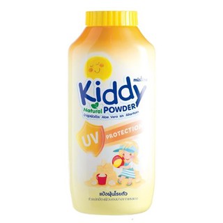 มิสทีน แป้งกันยุง สูตรกันแดด แป้งเด็ก mistine Kiddy natural powder UV protection 100g. คิดดี้ แป้งมิสทีน แป้งฝุ่นมิสทีน