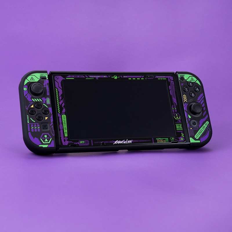 Evangelion เคสป้องกันพร้อมกระจกนิรภัยสําหรับ Nintendo Switch Full Joycon