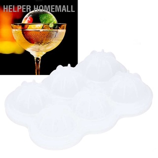 Helper Homemall 6`แม่พิมพ์ซิลิโคนทรงกลมสําหรับทําน้ําแข็งบ้าน