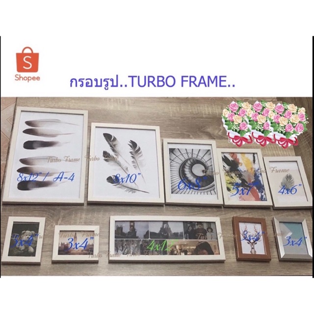 กรอบรูปน่ารัก!!! พร้อมกระจก+ขาตั้ง!!! กรอบรูปของขวัญ+++ ขนาดภาพ 3x4", 4x6", 5x7", 6x8", 8x10", 8x12",A4,10x14"