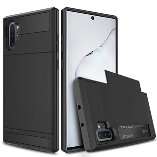 สําหรับ Samsung Galaxy Note 10 / Note 10 Plus กระเป๋าสตางค์ ช่องใส่บัตรเครดิต เคสเกราะกันกระแทก