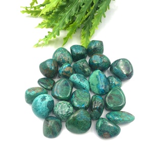 1 Pc Natural Chrysocolla 2-3 cm Polished Tumble Stone / Top High Quality Stone / Pocket Stone Healing Chakra