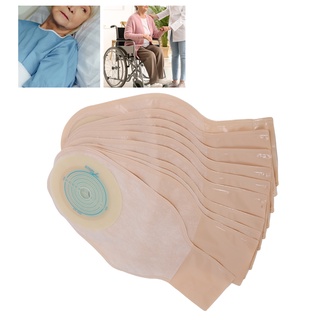 10pcs Ostomy Bag One‑Piece Disposable Colostomy Bags Ostomy Ileostomy Stoma Supplies