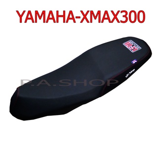 A SALE เบาะแต่ง เบาะปาด เบาะรถมอเตอร์ไซด์สำหรับ YAMAHA-X MAX 300 หนังด้าน ด้ายแดง งานเสก