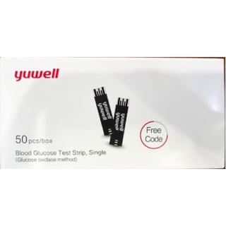 Yuwell แผ่นตรวจน้ำตาล แถบตรวจน้ำตาล สำหรับเครื่องรุ่น 305A จำนวน 50 ชิ้น