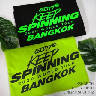 💚เสื้อ #GOT7 GOT7KEEPSPINNINGinBKK​ หลายสีสามารถปรับแต่งได้