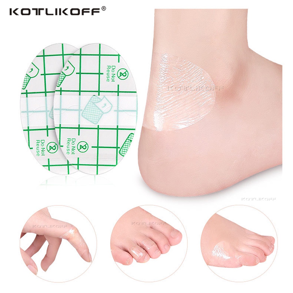 20 ชิ้น Heel Protector Foot Care Sole สติกเกอร์กาว Hydrocolloid กันน้ําที่มองไม่เห็น Heel Patch Anti