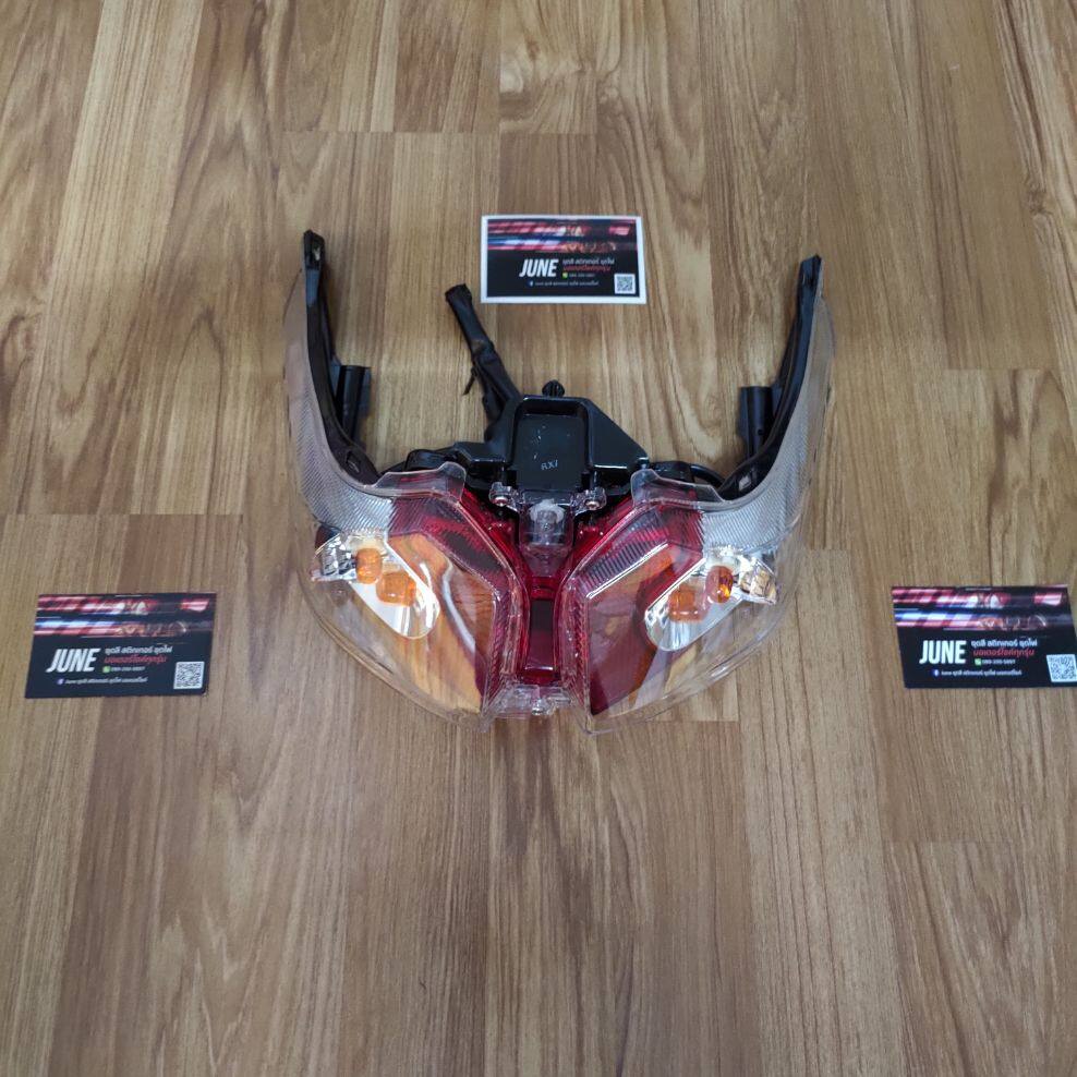 ชุดไฟท้าย wave125 i ปลาวาฬ พร้อมหลอดขั้วสายไฟ LED ปี2012-2017