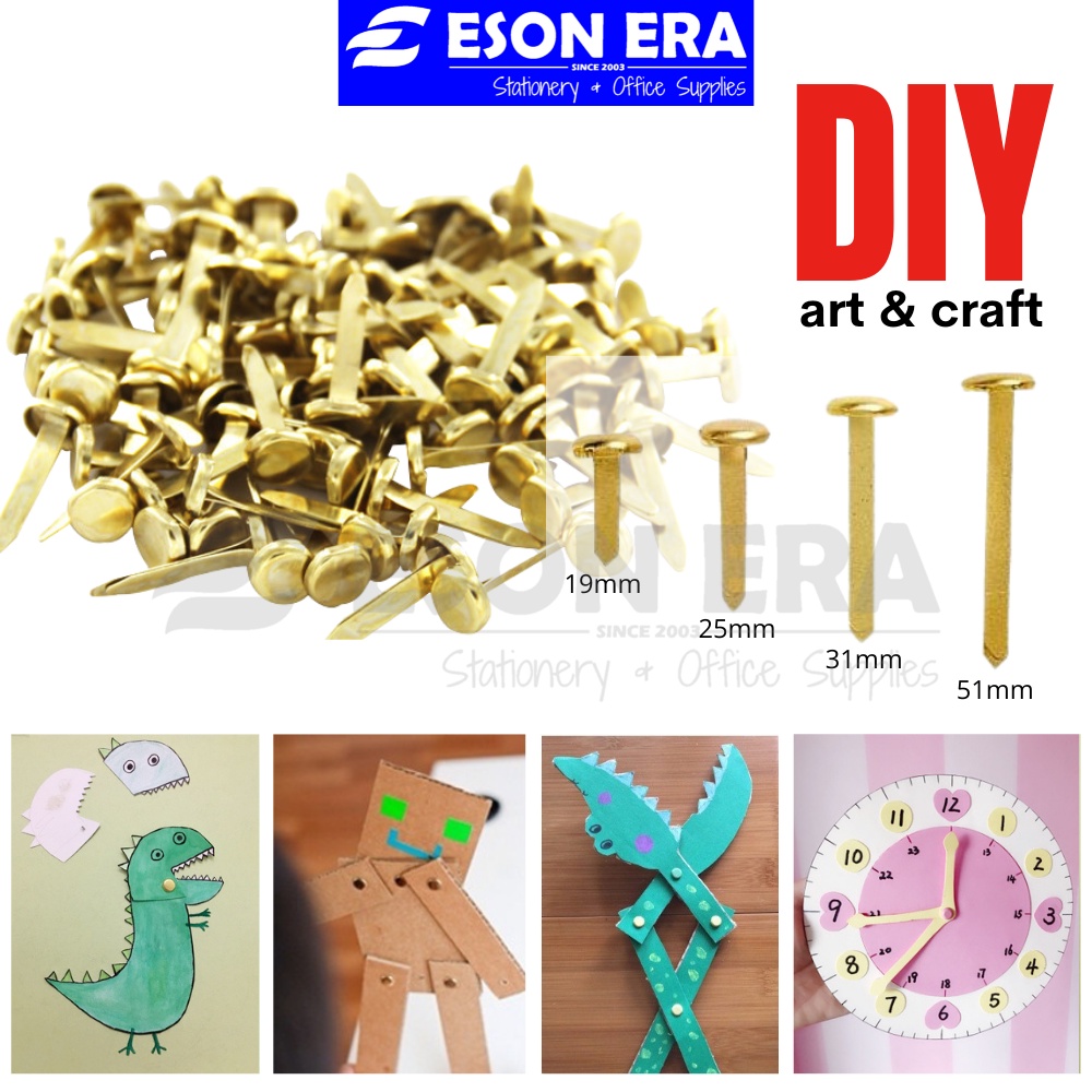 Premier Grip Binder Clip / Split Pin / Round Pin / Fastener / DIY ใช้ทอง 19mm / 25mm / 31mm / 51mm DBest