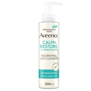 Aveeno Face Calm and Restore Nourishing Oat Cleanser 200ml