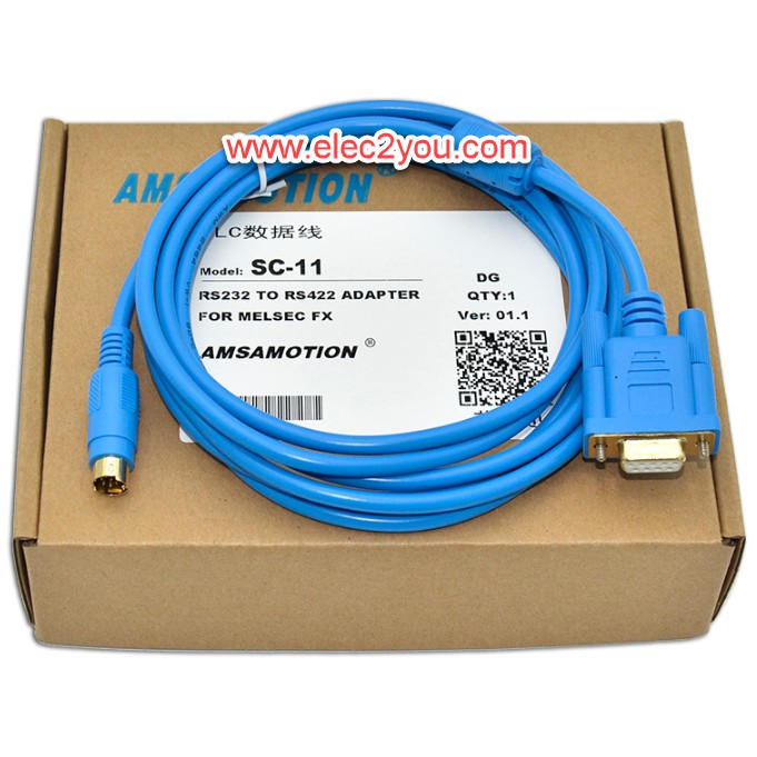 สาย Link Mitsubishi PLC programming cable serial cable SC-11