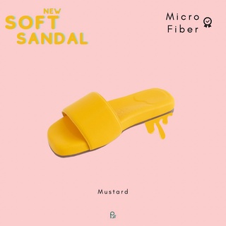 PUFFSHOES.OFFICIAL : NEW SOFT SANDAL Mustard