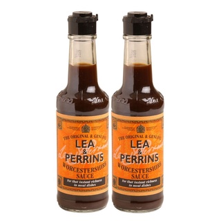 พร้อมส่ง! ลีแอนด์เพอร์ริน ซอสเปรี้ยววูตเตอร์ 290 มล. x 2 ขวด Lea&amp;Perrins Worcestershire 290 ml x 2 Bottles