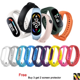 สายนาฬิกาข้อมือซิลิโคน สําหรับ Xiaomi Mi Band 7 Miband 7