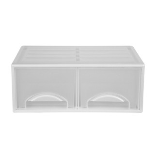 ลิ้นชักเก็บของ 2 ช่อง ขาว ออตโตอินเตอร์ DWX-9342-TPX Storage drawers 2 compartments white Otto Inter DWX-9342-TPX