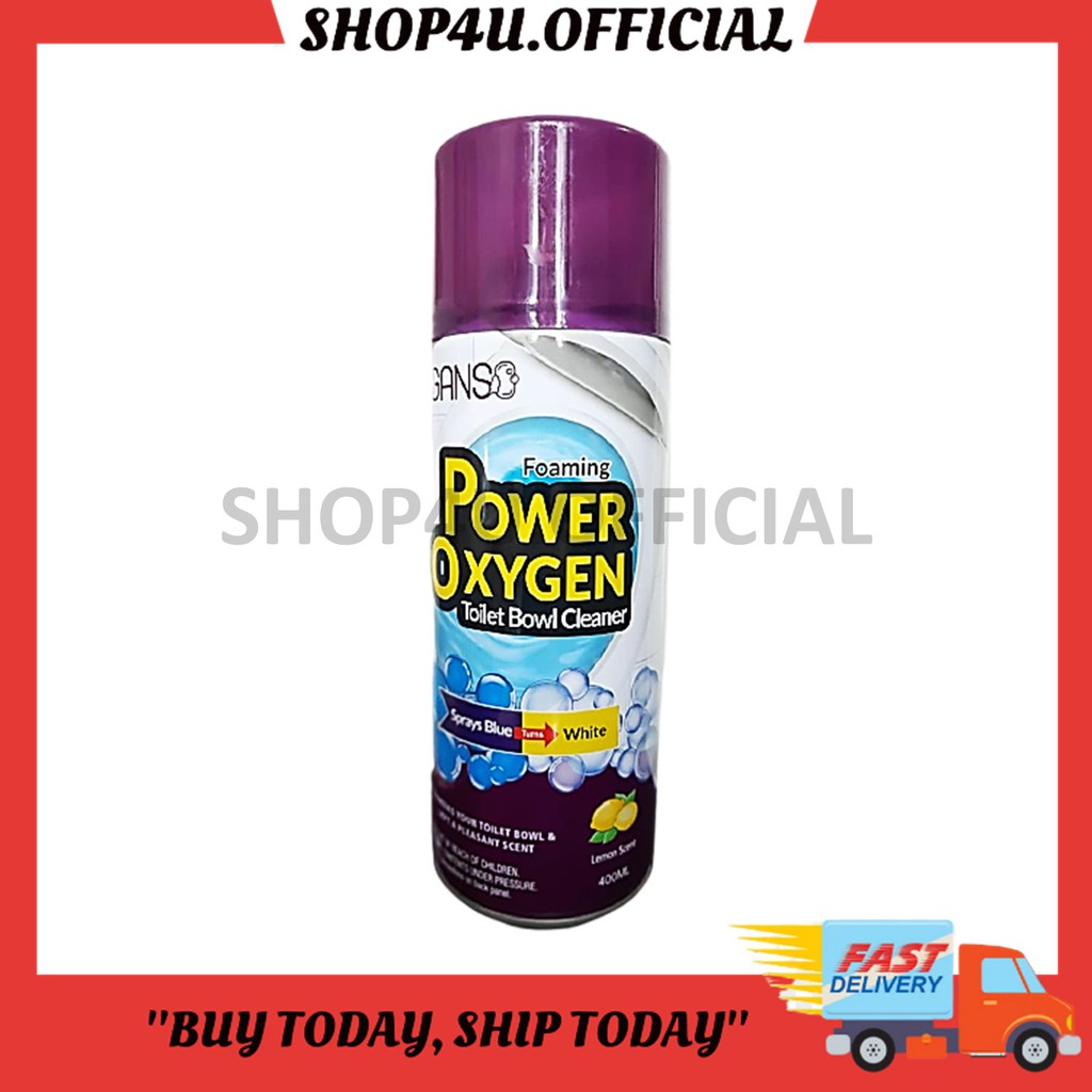 GANSO FOAMING POWER OXYGEN TOILET BowL CLEANER 400ML DEODORZIES YOUR TOILET BOWL SHOP4U.OFFICIAL