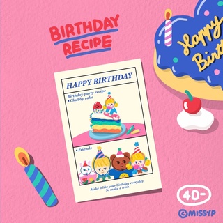 POSTCARD HBD RECIPE🎂