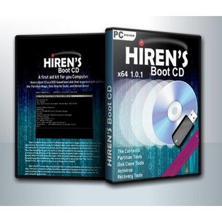 [ แผ่นโปรแกรมคอมพิวเตอร์ PC ] Hiren’s BootCD PE x64 v1.0.1 ( 1 DVD )