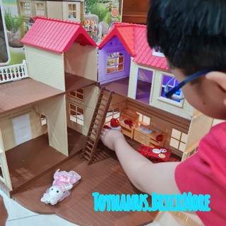 บ้านกระต่าย DIY 3 ชั้นหลังใหญ่