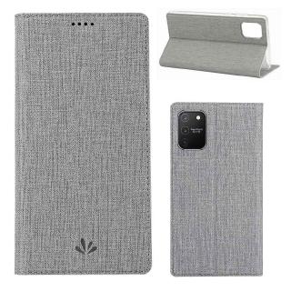 Vili Luxury PU Leather Casing Samsung Galaxy S10 Lite / A91 /M80S Magnetic Flip Cover Fashion Simple Case Card Holder