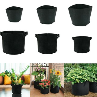 [มีหูหิ้ว]Bag pot 7 Gallon กระถางผ้า ปลูกต้นไม้ แกลลอน 40x30Cm