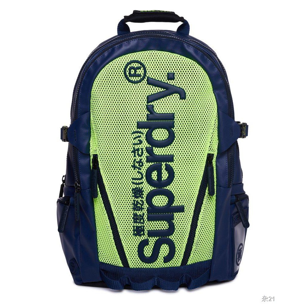🎒กระเป๋า🎒SUPERDRY MESH TARP BACKPACK - กระเป๋าเป้สะพายหลัง สำหรับผู้ชาย คุณสมบัติป้องกันน้ำ